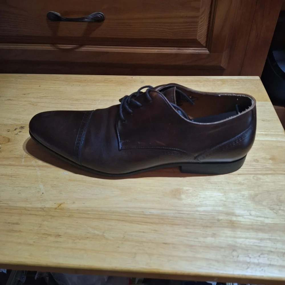 Kenneth Cole Rich Brown Leather Derbys
